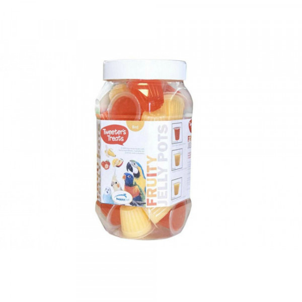 HAPPY PET ΛΙΧΟΥΔΙΕΣ ΓΙΑ ΠΑΠΑΓΑΛΟΥΣ TWEETER'S FRUIT JELLY MIX POTS