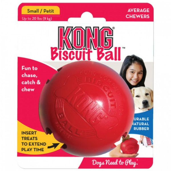 KONG BISCUIT BALL ΠΑΙΧΝΙΔΙ ΣΚΥΛΟΥ ΜΑΣΗΤΙΚΟ LARGE 13-30KG ΚΟΚΚΙΝΟ