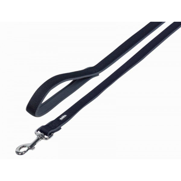 NOBBY-Λουρί CLASSIC PRENO black/grey L: 120cm, W: 15/20mm