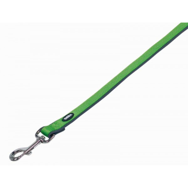 NOBBY-Λουρί CLASSIC PRENO neon green/grey L: 120cm, W: 15/20mm