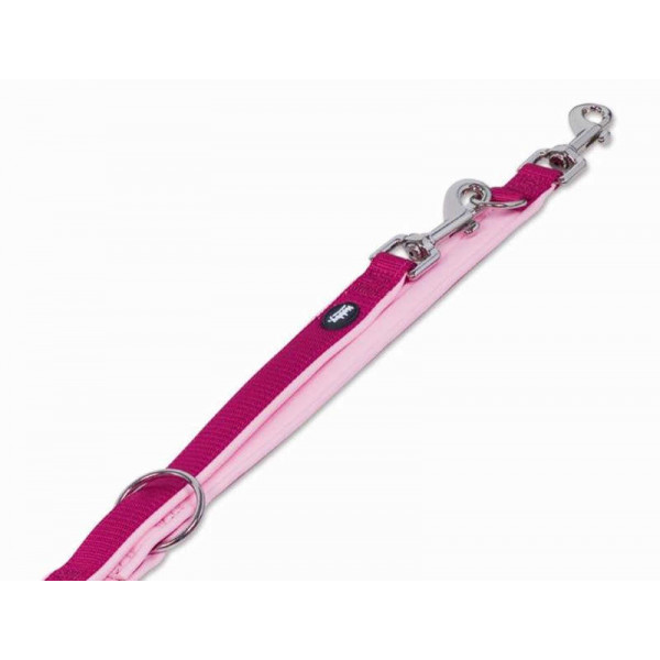 NOBBY-Λουρί Οδηγός CLASSIC PRENO raspberry/pink L: 200cm, W: 15/20mm