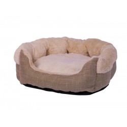 NOBBY-Comfort Οβάλ Κρεβάτι Classic SINOK  beige :44x37x20cm