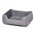 NOBBY-Comfort τετράγωνο κρεβάτι Classic 'PURNA' - 60 x 50 x 18cm - Grey