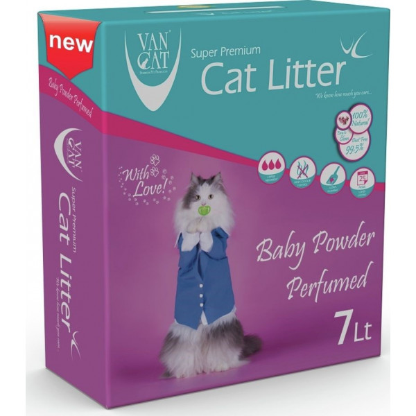 VAN CAT BABYPOWDER ΑΜΜΟΣ ΓΑΤΑΣ ΣΥΓΚΟΛΛΗΤΙΚΗ 7lt