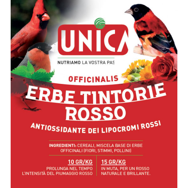 UNICA OFFICINALIS – MISCELA DI ERBE TINTORIE ROSSO