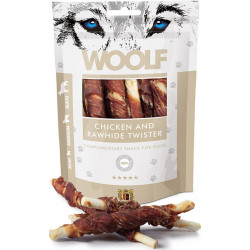 Woolf Chicken and Rawhide Twister 100gr